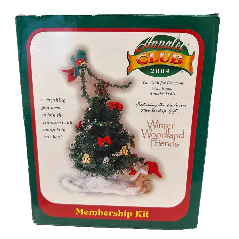 Annalee Club‎ 2004 Membership Kit Winter Woodland Friends Christmas Tree #969204